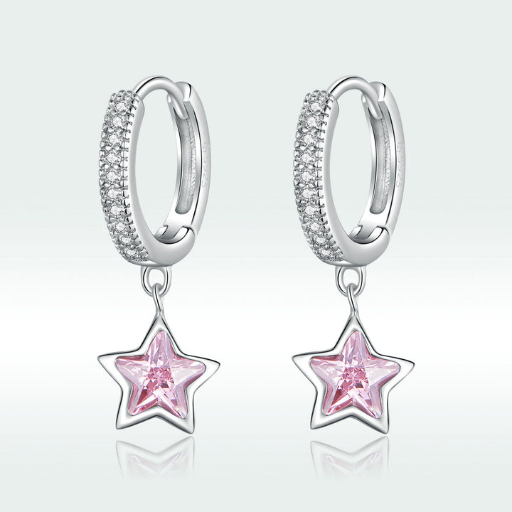 925 Sterling Silver Earrings with Pavé Setting CZ for Women