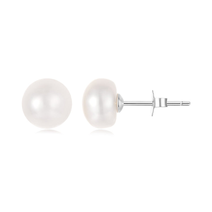 925 Sterling Silver Freshwater Pearl Earrings for Women