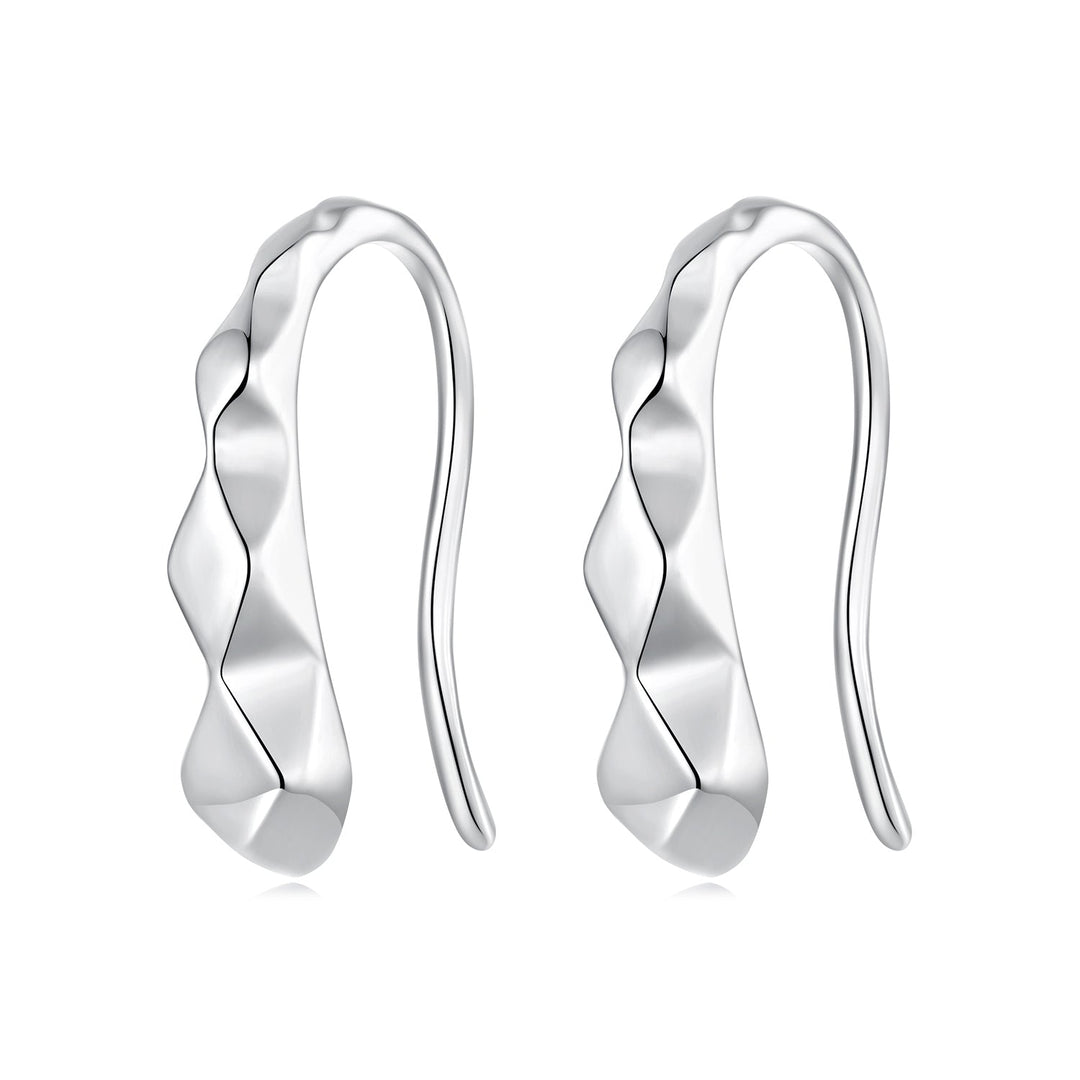 925 Sterling Silver White Gold Plated Earrings