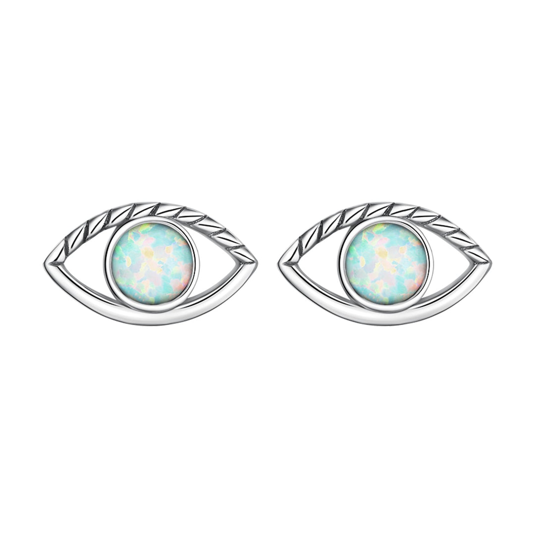 925 Sterling Silver Translucent Opal Earrings for Women
