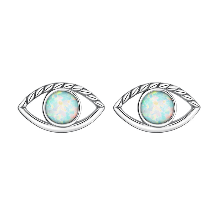 925 Sterling Silver Translucent Opal Earrings for Women
