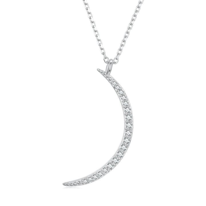 925 Sterling Silver Adjustable CZ Pendant Necklace for Women