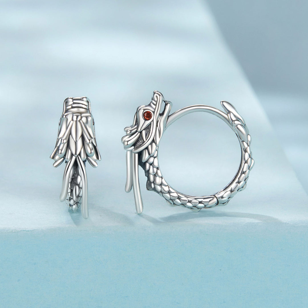 925 Sterling Silver Pave Setting CZ Oxidized Earrings for Women