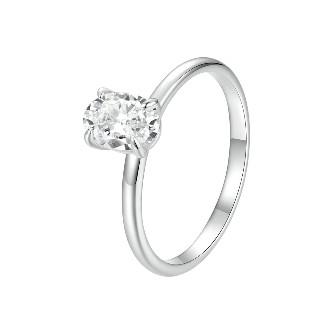 925 Sterling Silver Moissanite 1ct Ring Size 8