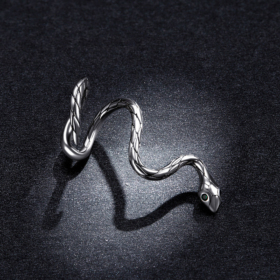 925 Sterling Silver Oxidized 2.5x1.9 cm Pavé Setting CZ Earrings for Women