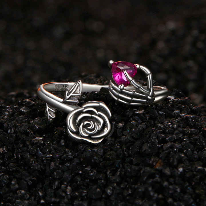 925 Sterling Silver Ring with Pavé Setting CZ, Width 0.15cm, Women&