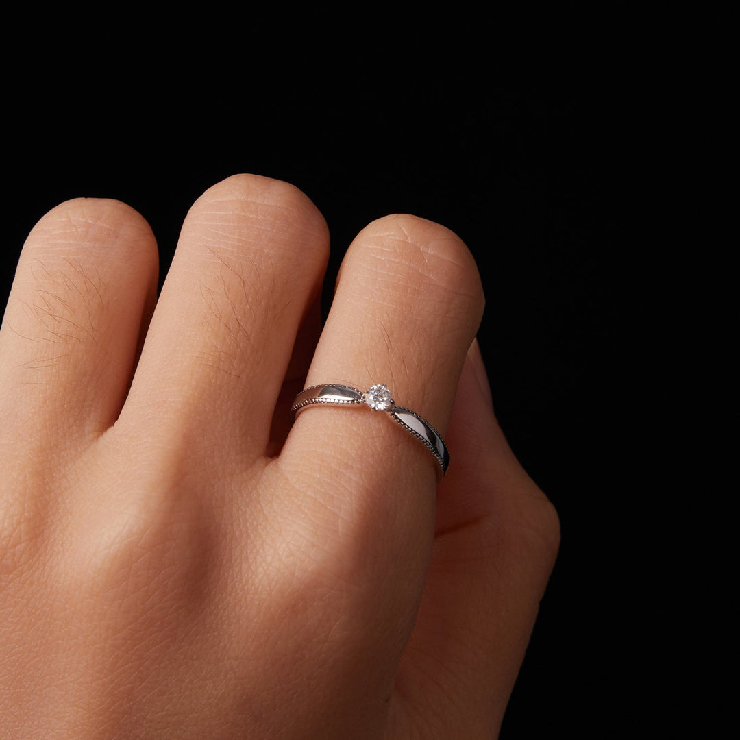 925 Sterling Silver Moissanite Ring Size 6 for Women