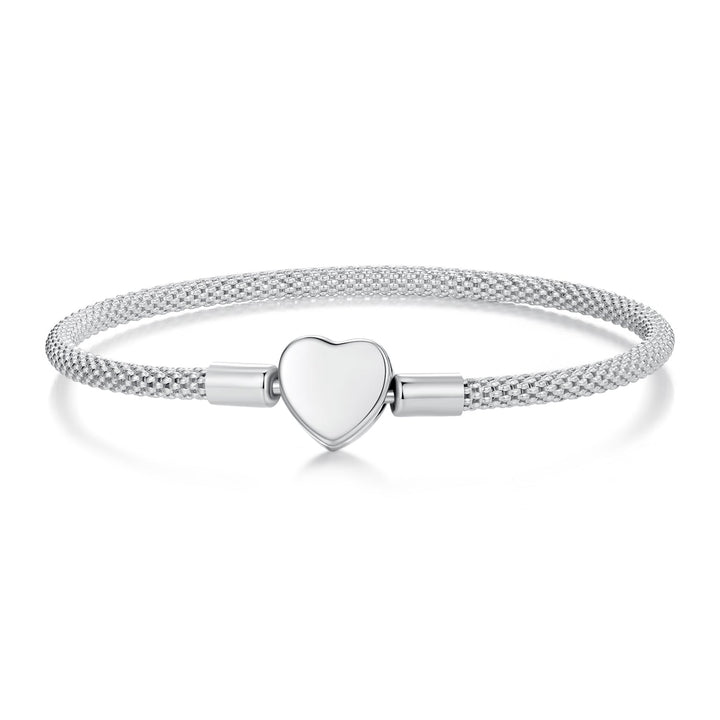 925 Sterling Silver Bracelet 17.0cm Inner Diameter for Women