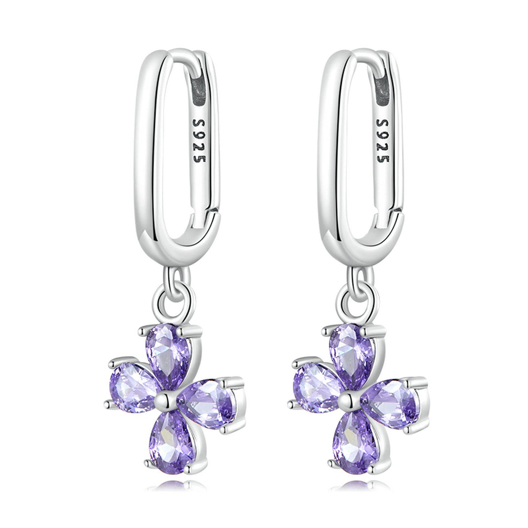 925 Sterling Silver Earrings with Pavé Setting CZ for Women