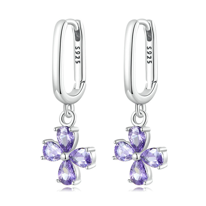 925 Sterling Silver Earrings with Pavé Setting CZ for Women