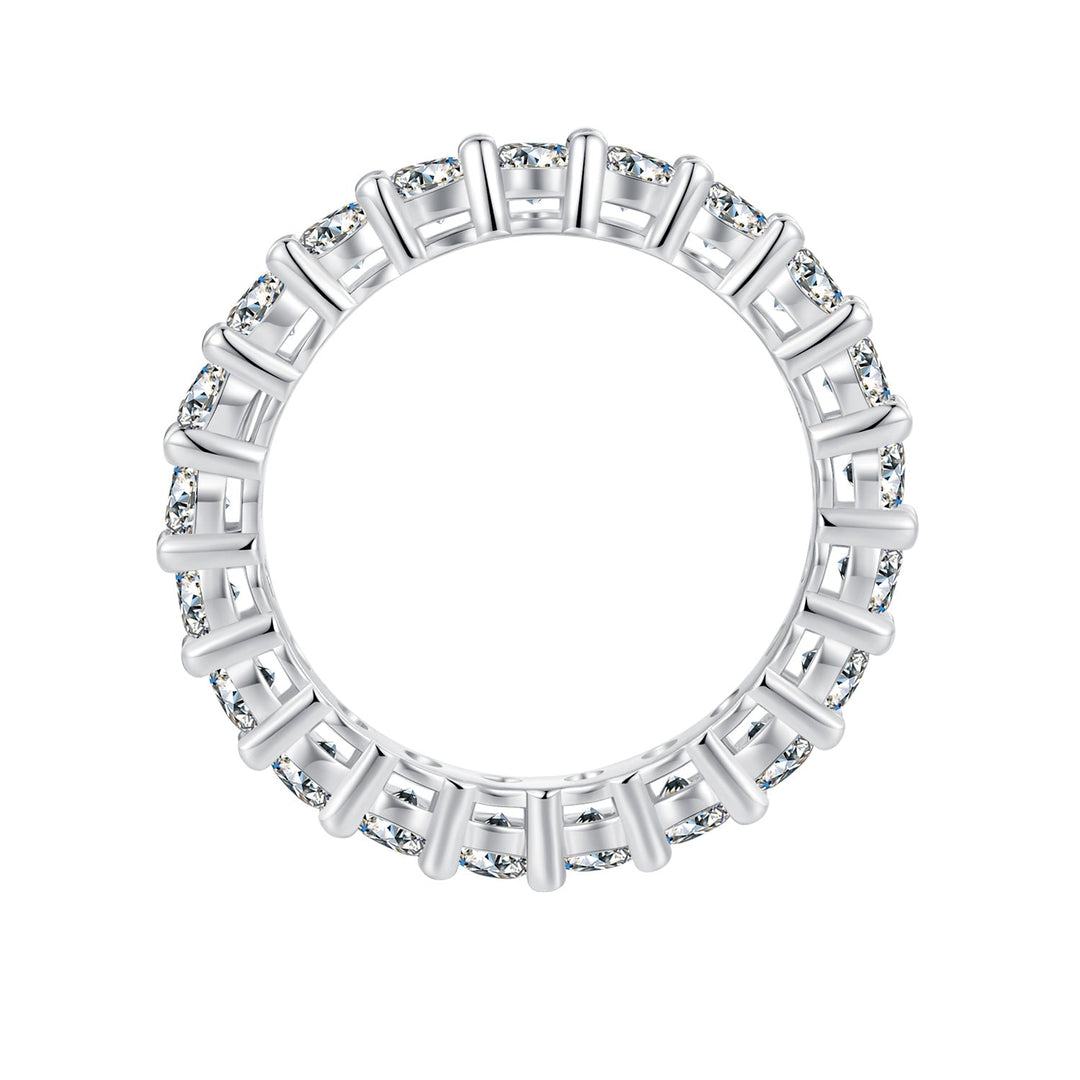 925 Sterling Silver Moissanite 0.1ct Ring Size 6 for Women