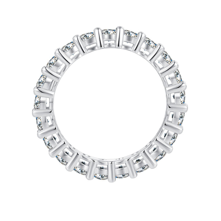 925 Sterling Silver Moissanite 0.1ct Ring Size 6 for Women