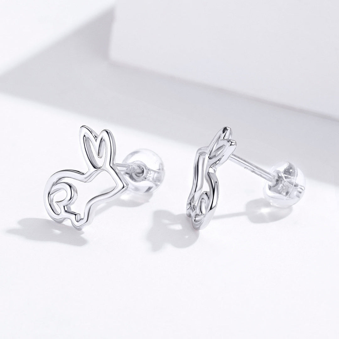 S925 Sterling Silver Plated Platinum Earrings