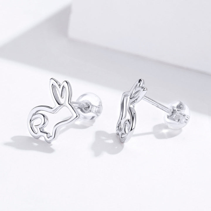 S925 Sterling Silver Plated Platinum Earrings