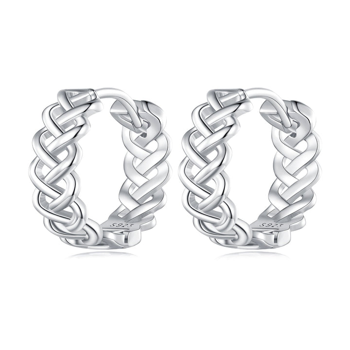 925 Sterling Silver Earrings with Platinum Plating for Women
