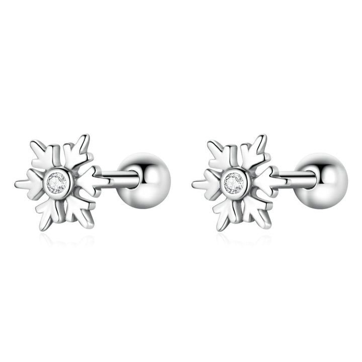 925 Sterling Silver Earrings with Pavé Setting and Oxidized Finish