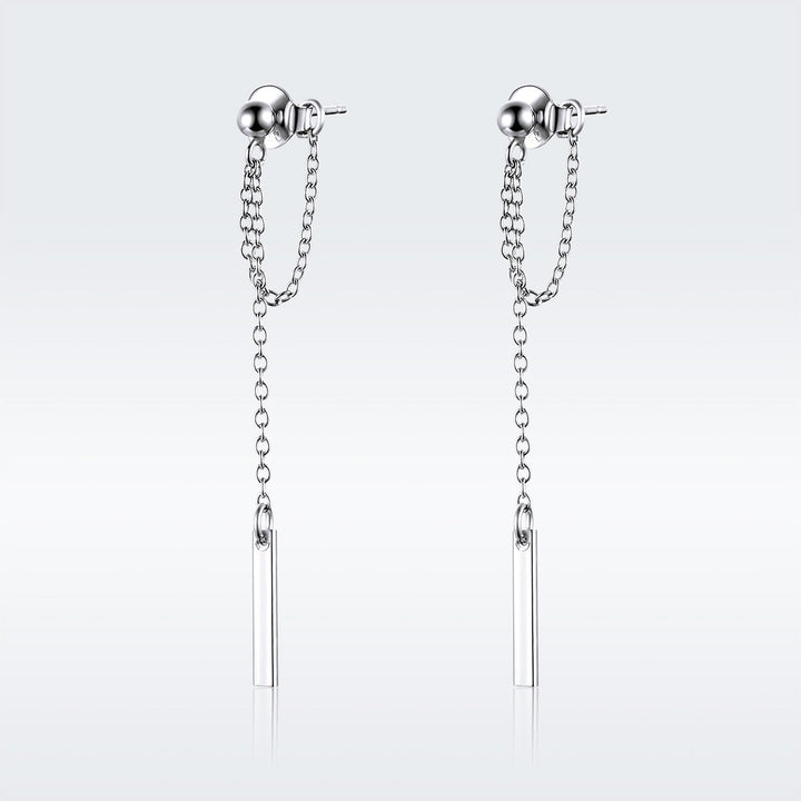 S925 Sterling Silver Plated Platinum Earrings for Women