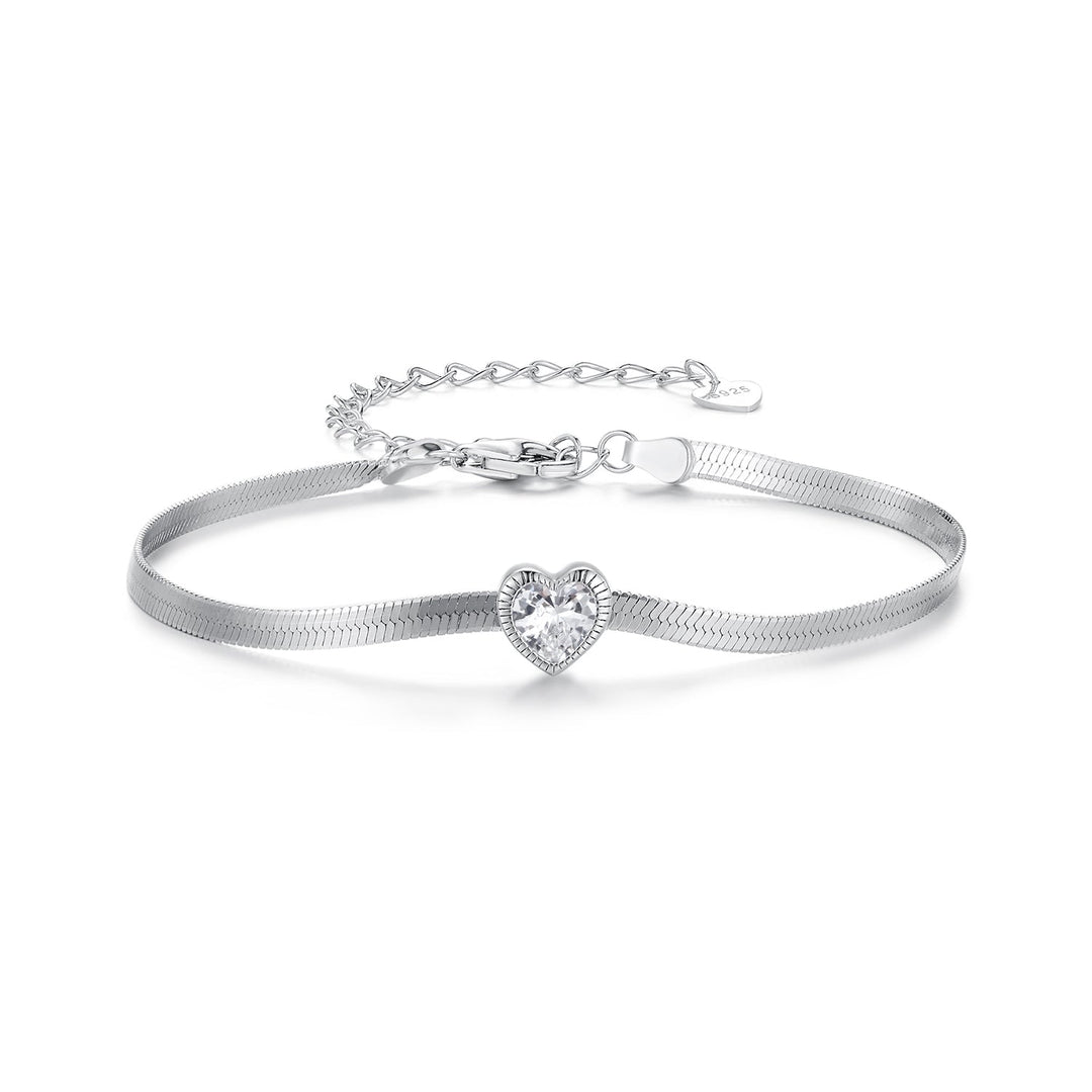 925 Sterling Silver Pavé CZ Bracelet for Women