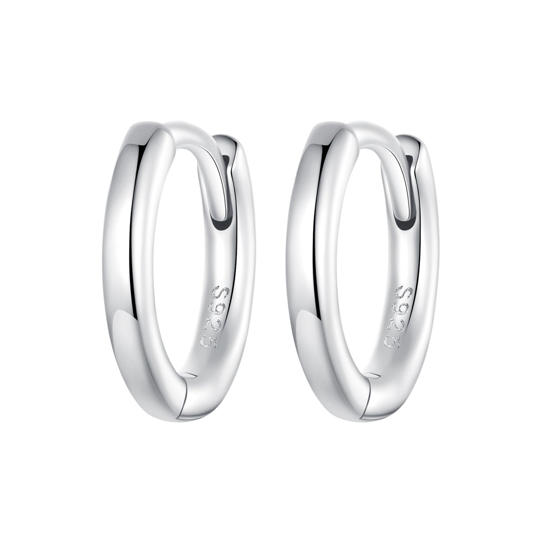 925 Sterling Silver &amp; White Gold Plated Earrings for Women