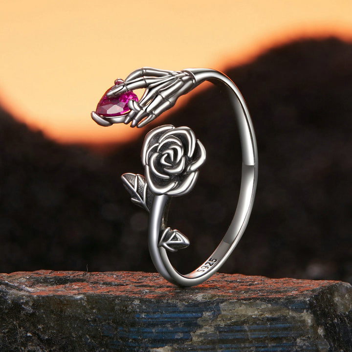 925 Sterling Silver Ring with Pavé Setting CZ, Width 0.15cm, Women&