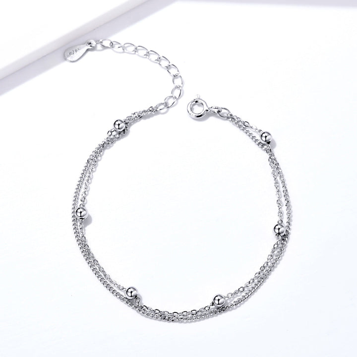925 Sterling Silver Adjustable 19cm Bracelet for Women