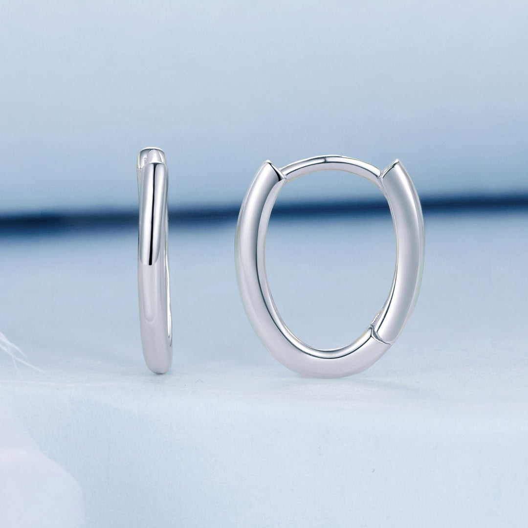 925 Sterling Silver Earrings - 14x2mm with Oxidized Finish for Women
