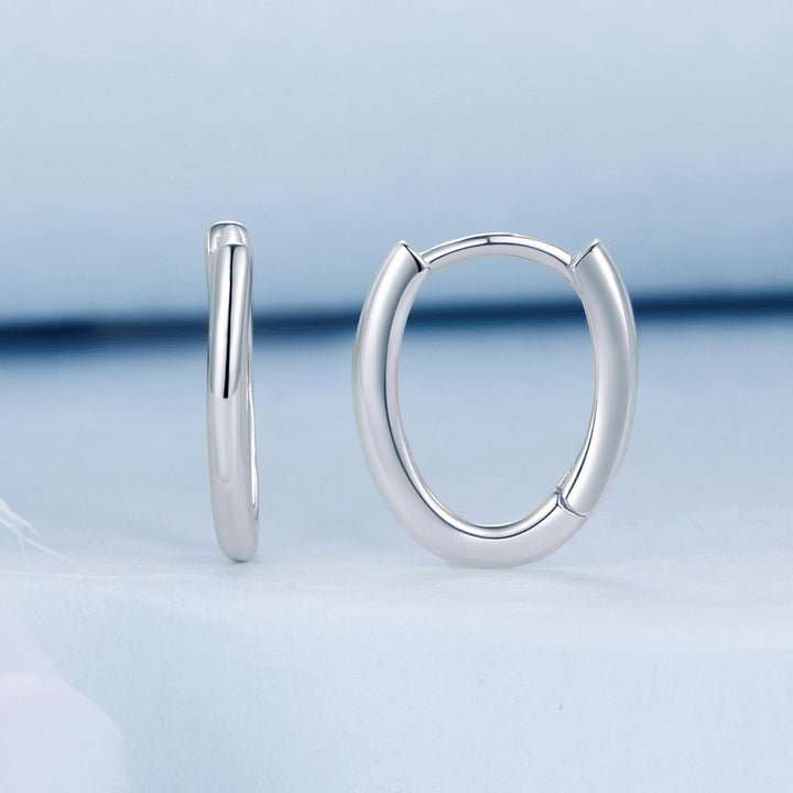 925 Sterling Silver Earrings - 14x2mm with Oxidized Finish for Women