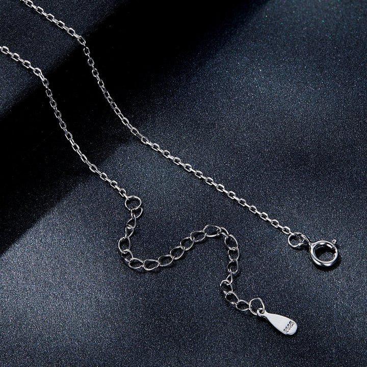 925 Sterling Silver 0.65 Carat Moissanite Necklace for Women