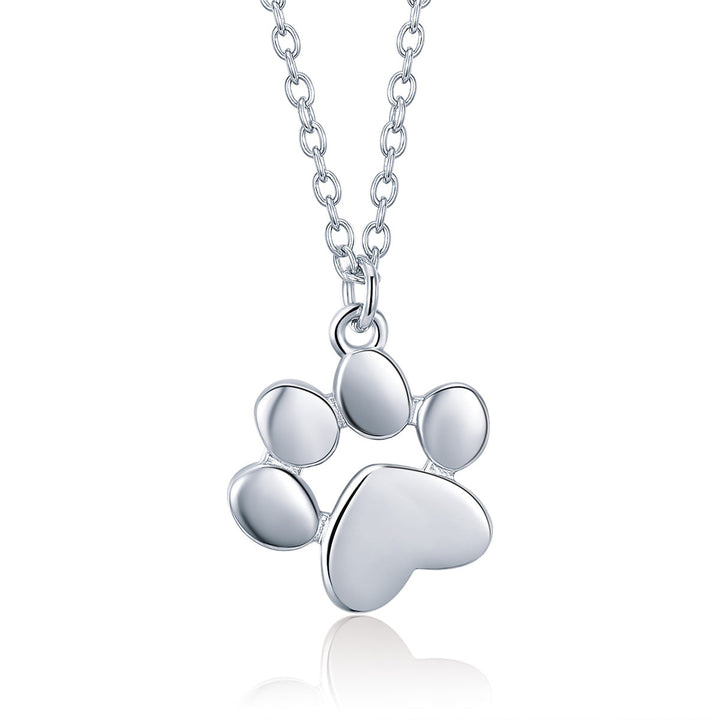 925 Sterling Silver Necklace with SCN Pendant 1.5x1.4cm for Women