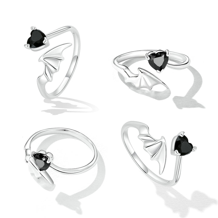 925 Sterling Silver Oxidized Pavé Setting CZ Ring
