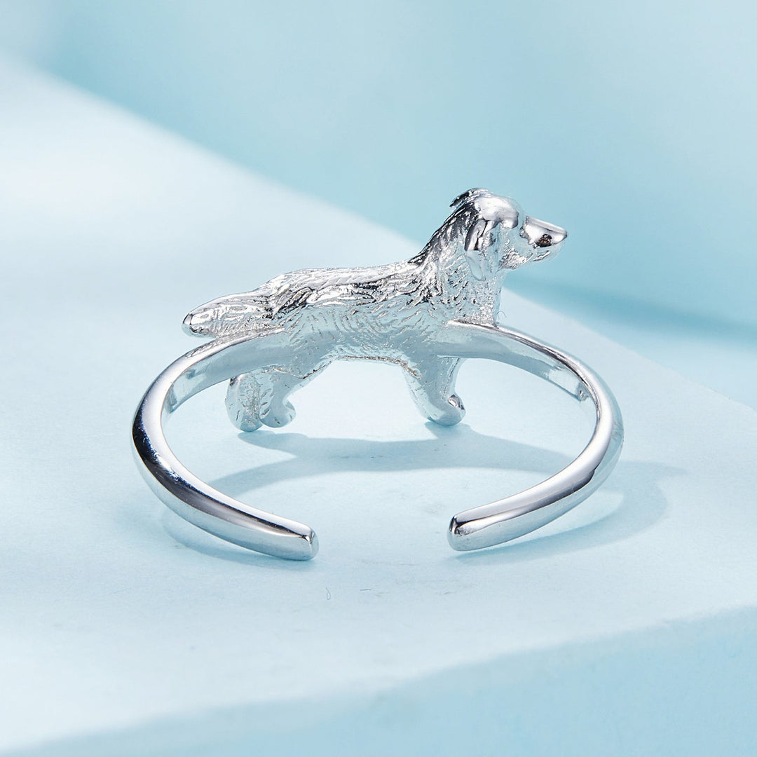 925 Sterling Silver Dog Ring 1.7mm for Women