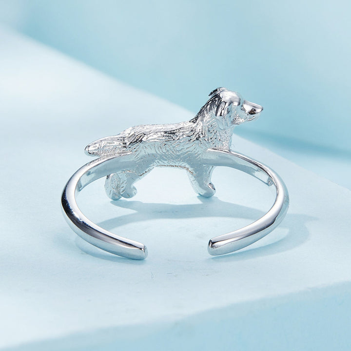 925 Sterling Silver Dog Ring 1.7mm for Women