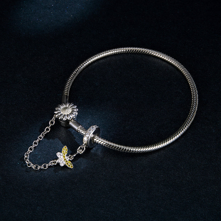 925 Sterling Silver Adjustable Length 17cm Bracelet for Women