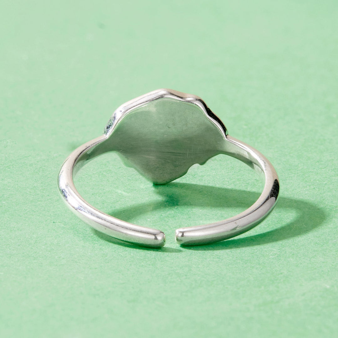 925 Sterling Silver Oxidized Silver Stylish Ring