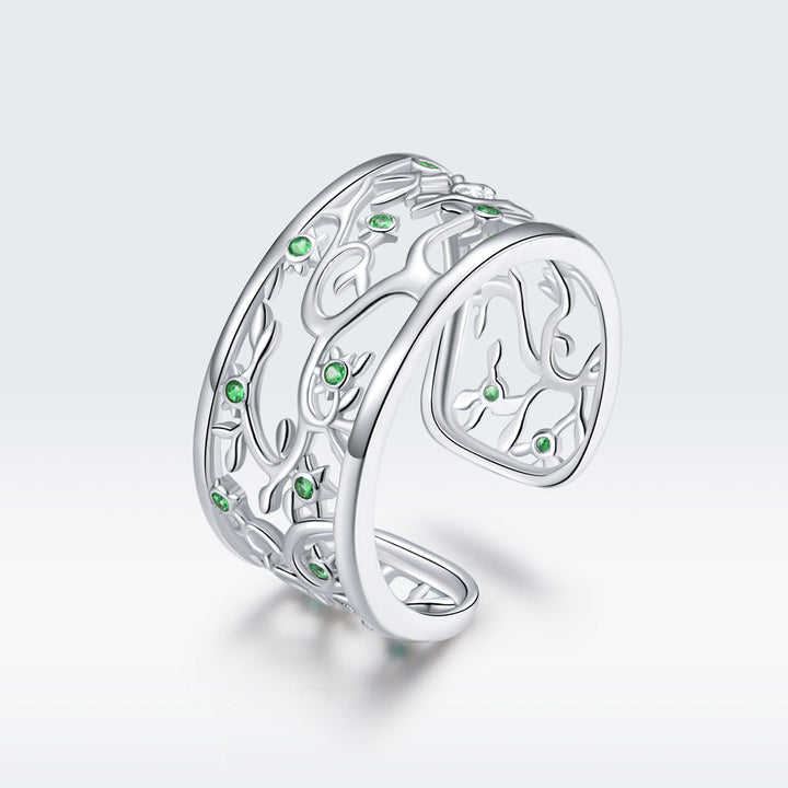 S925 Sterling Silver Pavé Setting CZ Ring