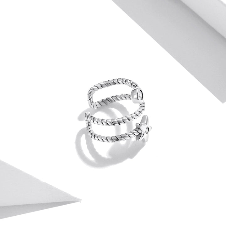 925 Sterling Silver Oxidized Silver Pavé Setting CZ Earrings