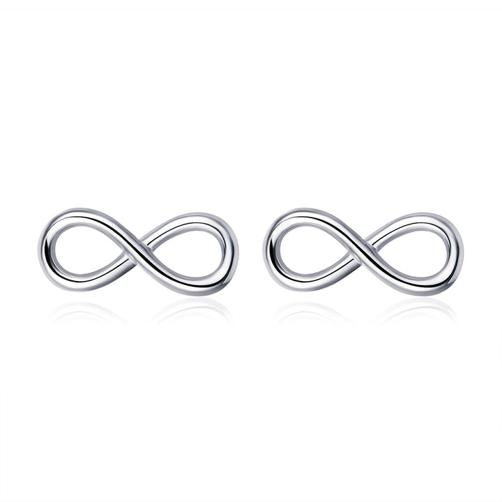 925 Sterling Silver Earrings for Women - 0.6*1.3 cm, Plated Platinum