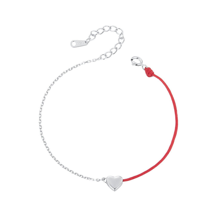 925 Sterling Silver &amp; Plated White Gold 160+30mm Bracelet