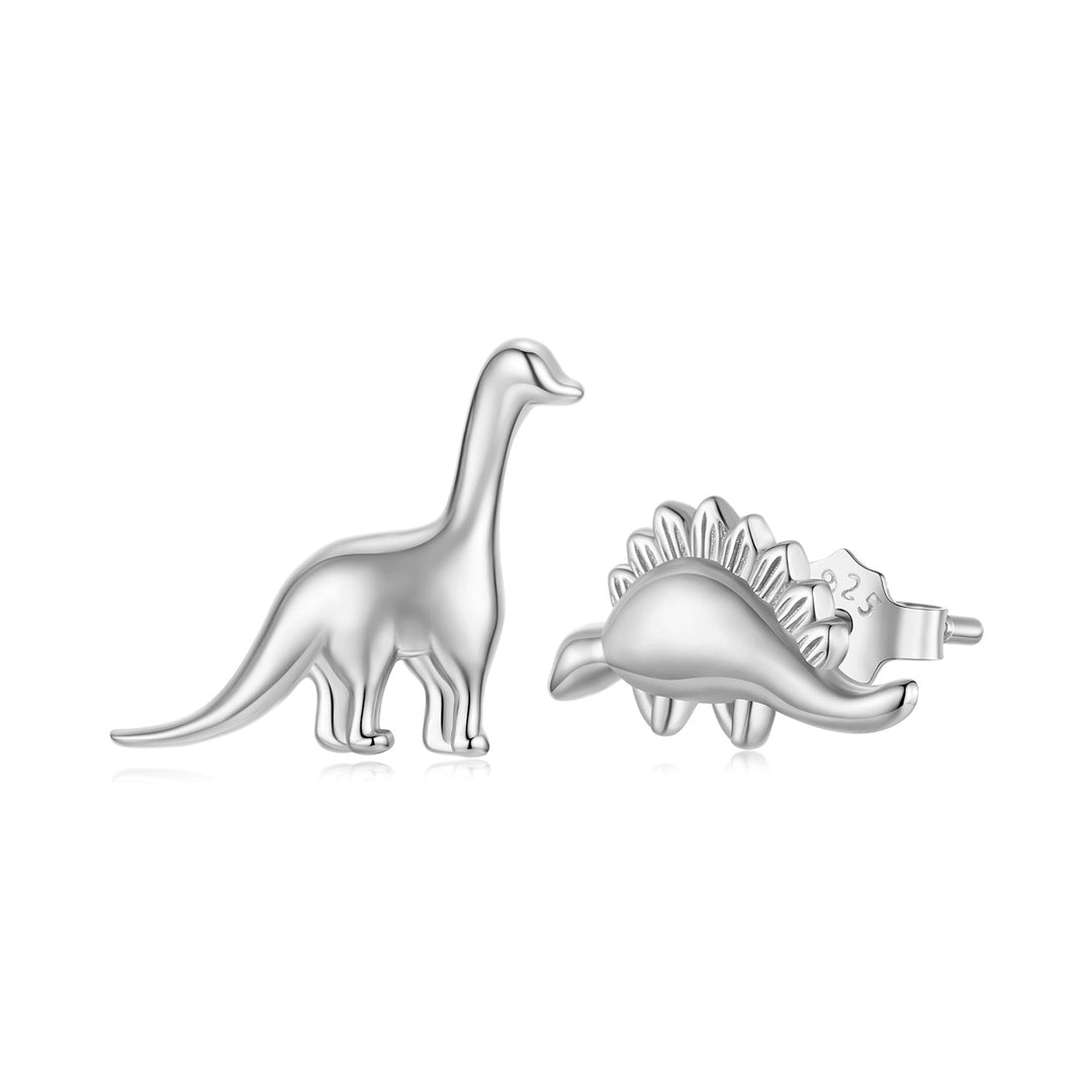 925 Sterling Silver Earrings with Oxidized Finish, 1.1*1cm &amp; 1.2*0.6cm for Women
