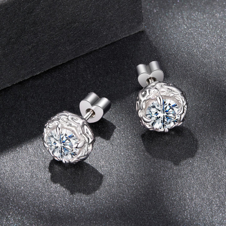 925 Sterling Silver 0.5 Carat Moissanite Earring for Women