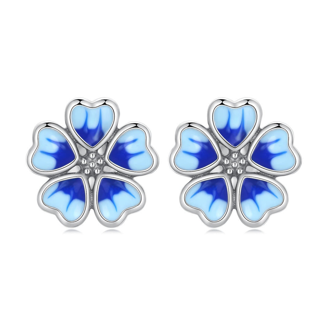 925 Sterling Silver Enamel Earrings for Women