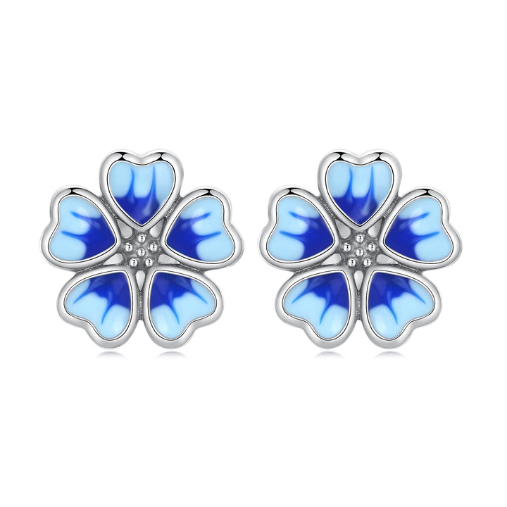 925 Sterling Silver Enamel Earrings for Women