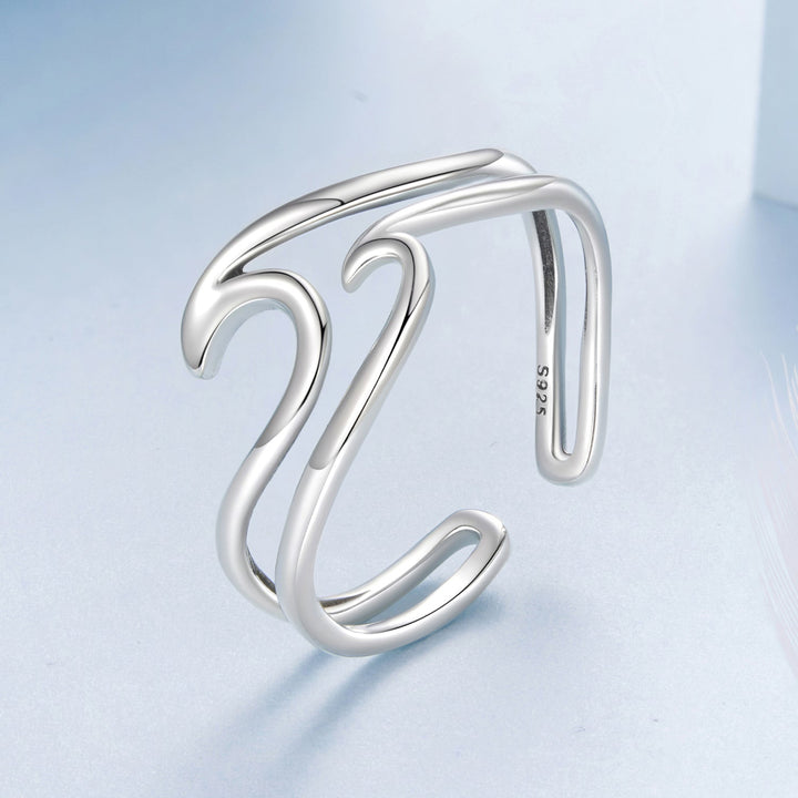 925 Sterling Silver Oxidized Ring for Men - Width 0.3-1.1cm
