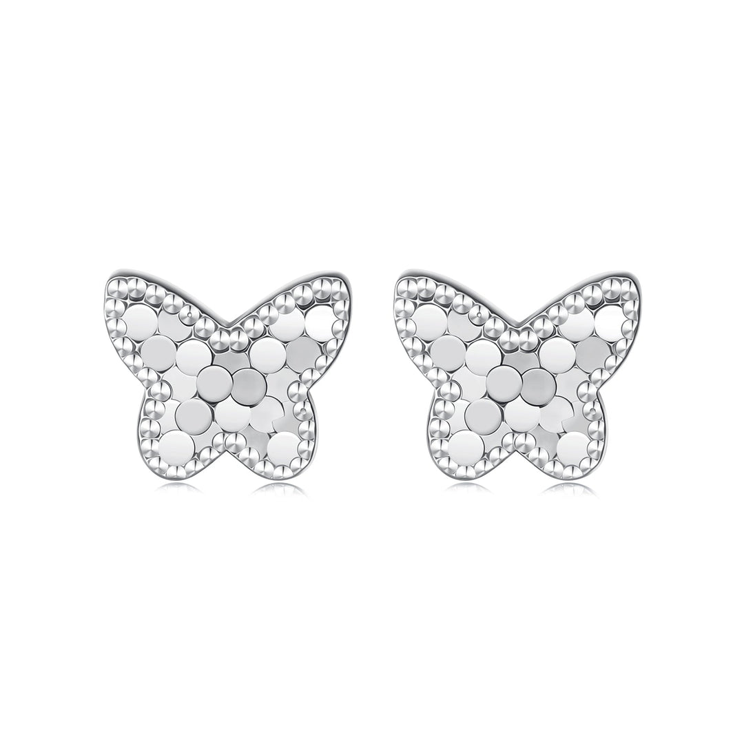 925 Sterling Silver Earrings with Plated White Gold for Women