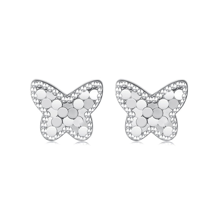 925 Sterling Silver Earrings with Plated White Gold for Women