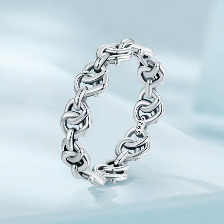 925 Sterling Silver Oxidized Ring - Size 6 for Women