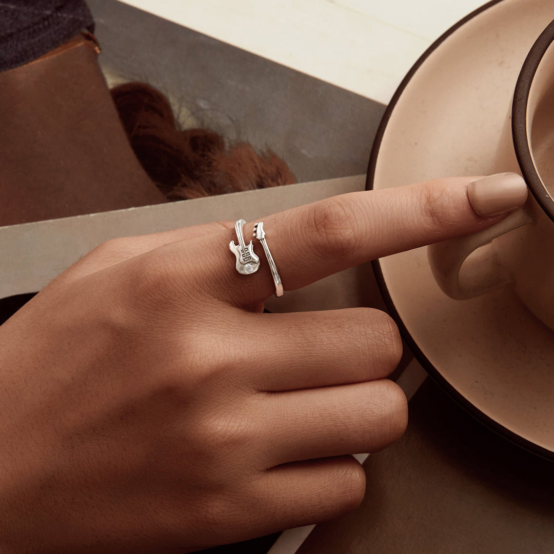 925 Sterling Silver 1.8mm Ring with Pavé Setting CZ for Women