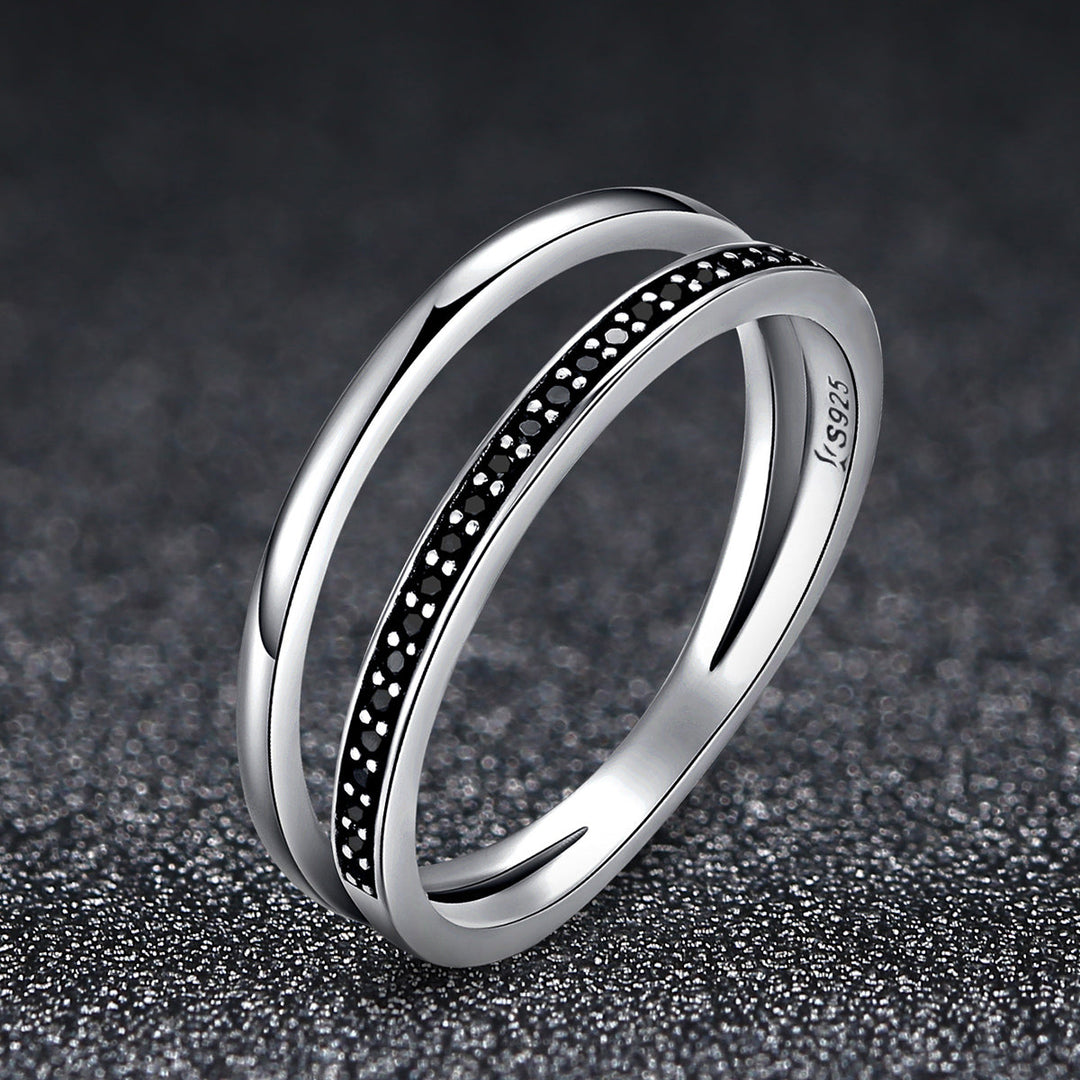 925 Sterling Silver 0.6CM Width Ring Size 6 for Women