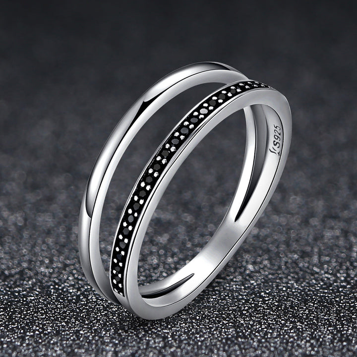 925 Sterling Silver 0.6CM Width Ring Size 6 for Women