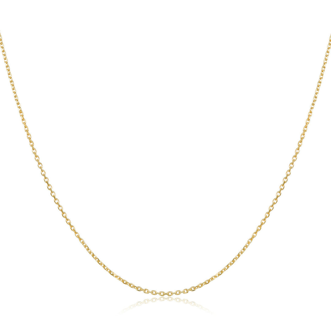 925 Sterling Silver Gold Plated 40cm Necklace for Women